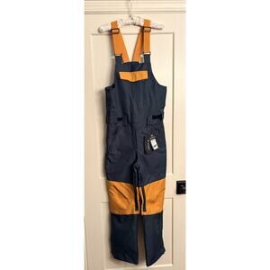 Snowverb Women’s Sz XS Alpine Ranger Ski Bib Overall Green/Gold NWT